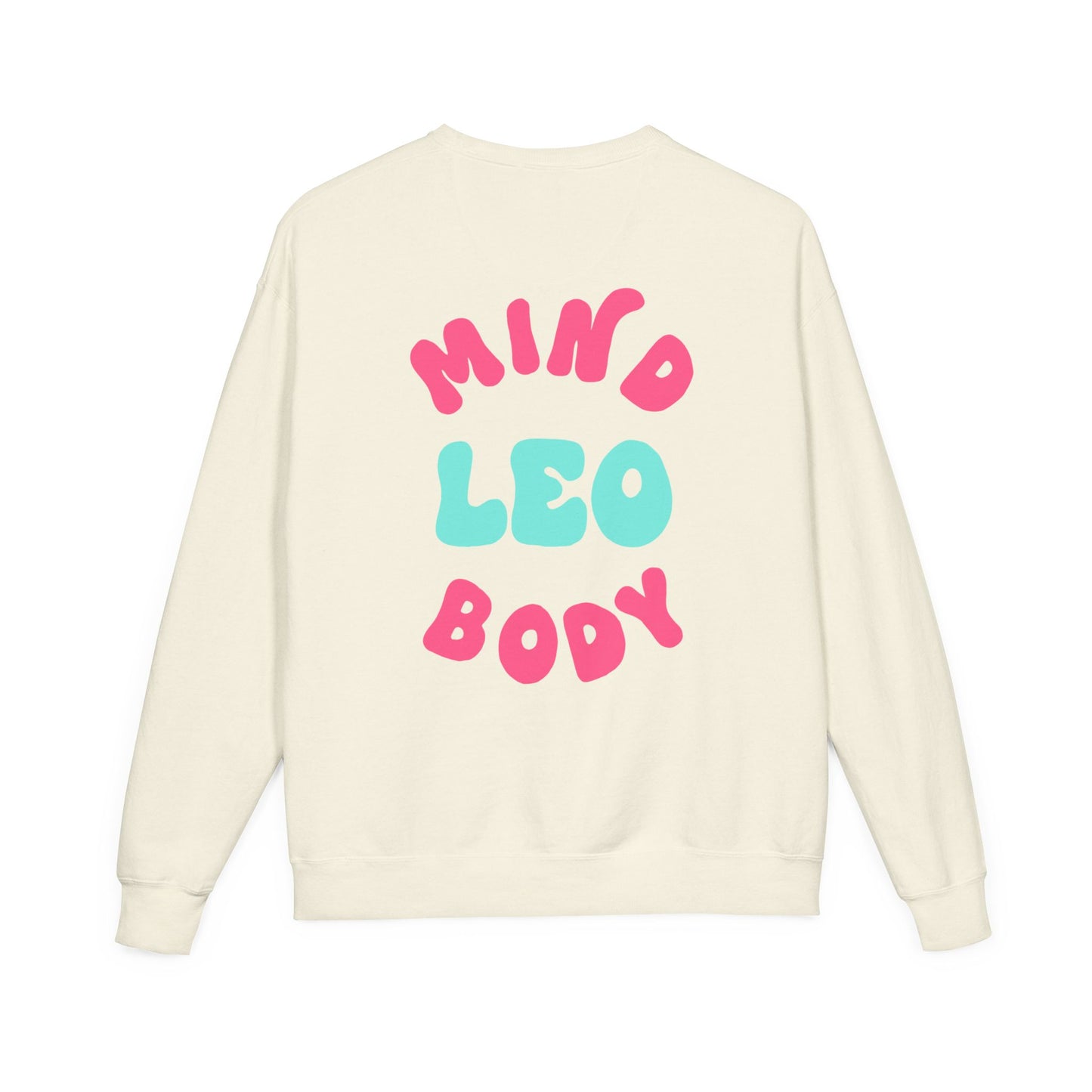 Healing Is Not Linear Crewneck - Teal and Pink Writing