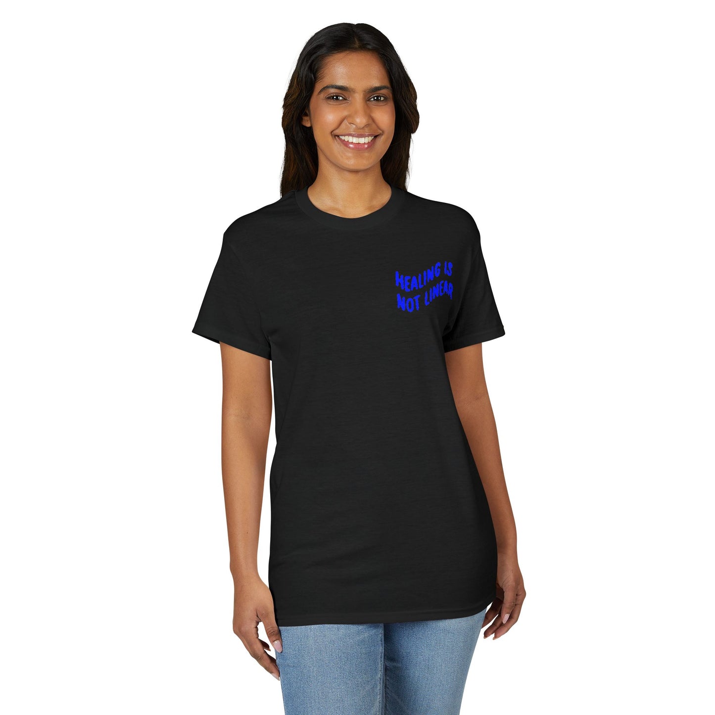 Leo Mind and Body T-Shirt - Teal and Navy Blue