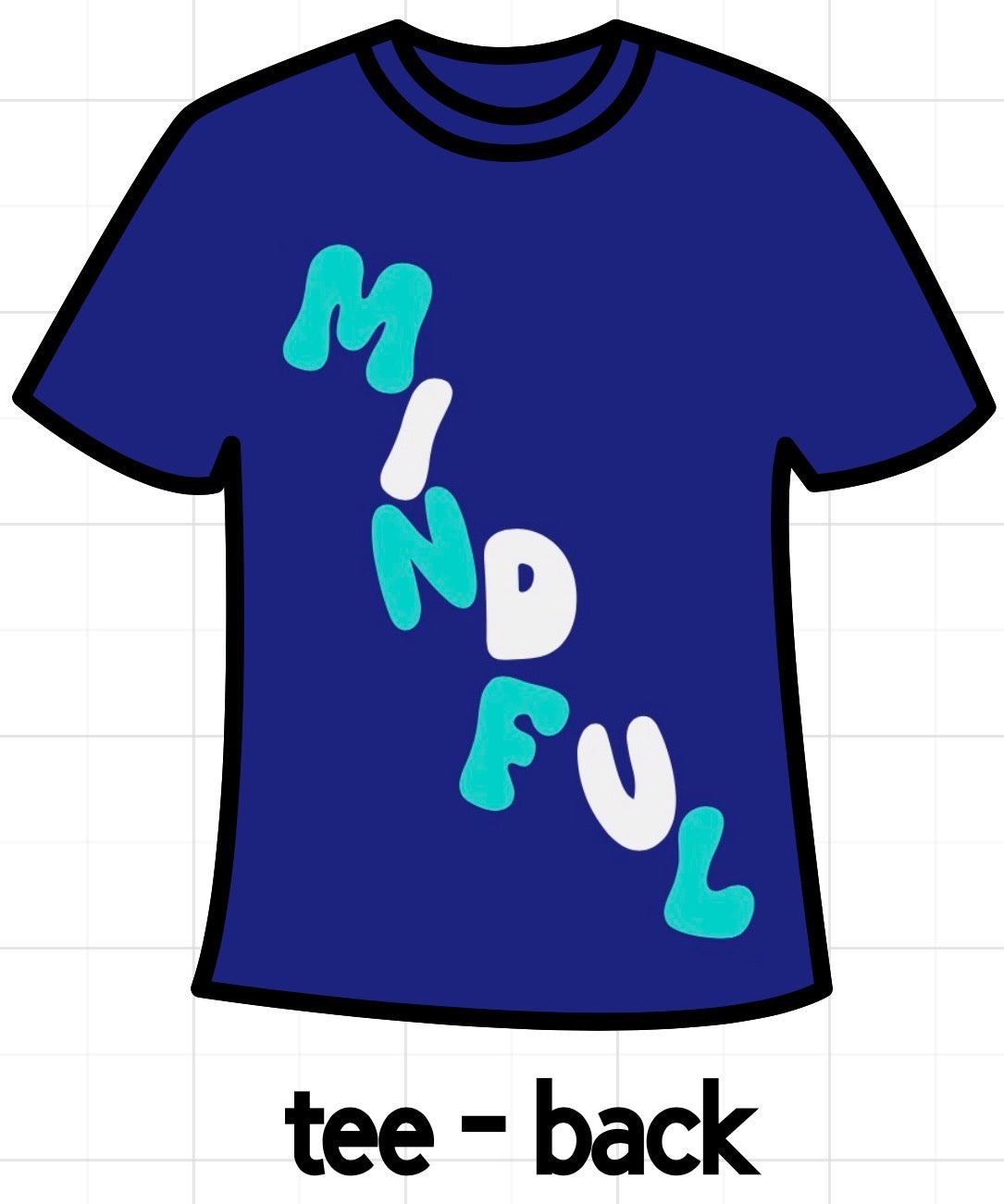 Mindful Navy Short Sleeve T-Shirt