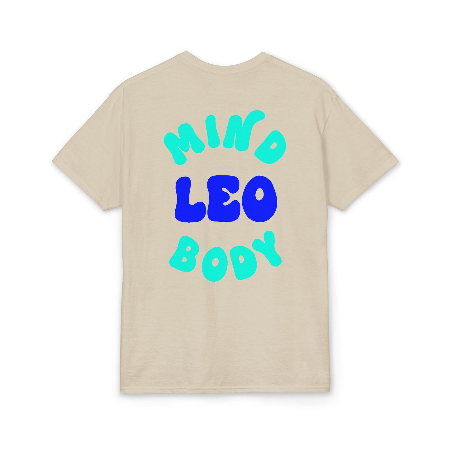 Leo Mind and Body T-Shirt - Teal and Navy Blue