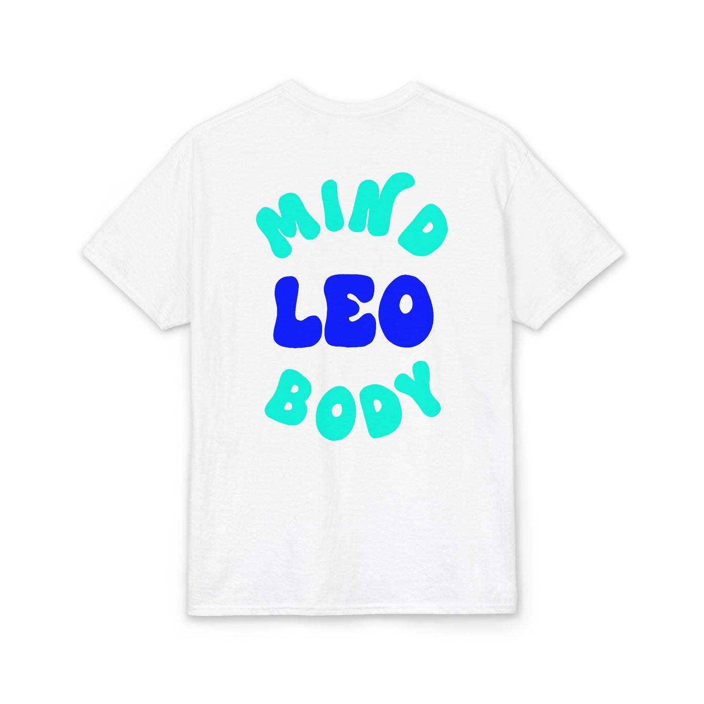 Leo Mind and Body T-Shirt - Teal and Navy Blue
