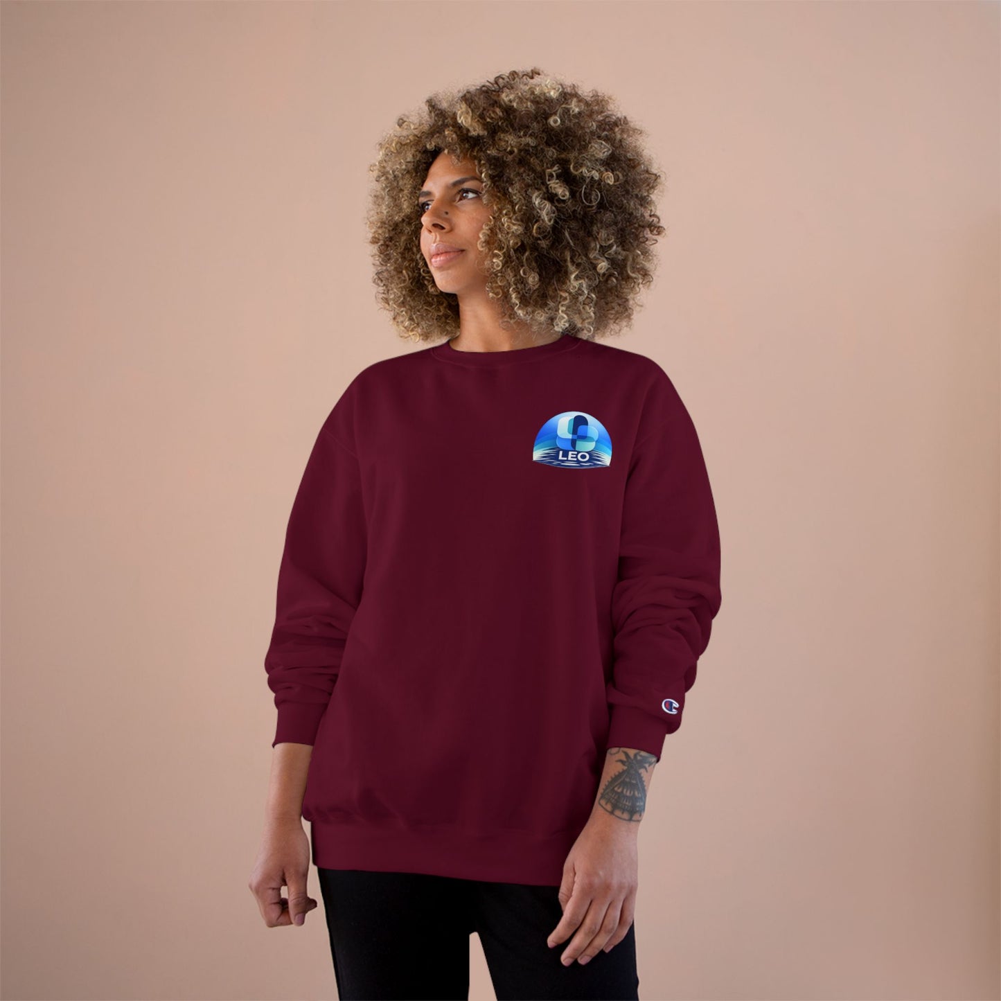 Leo Globe Premium Crewneck Sweatshirt