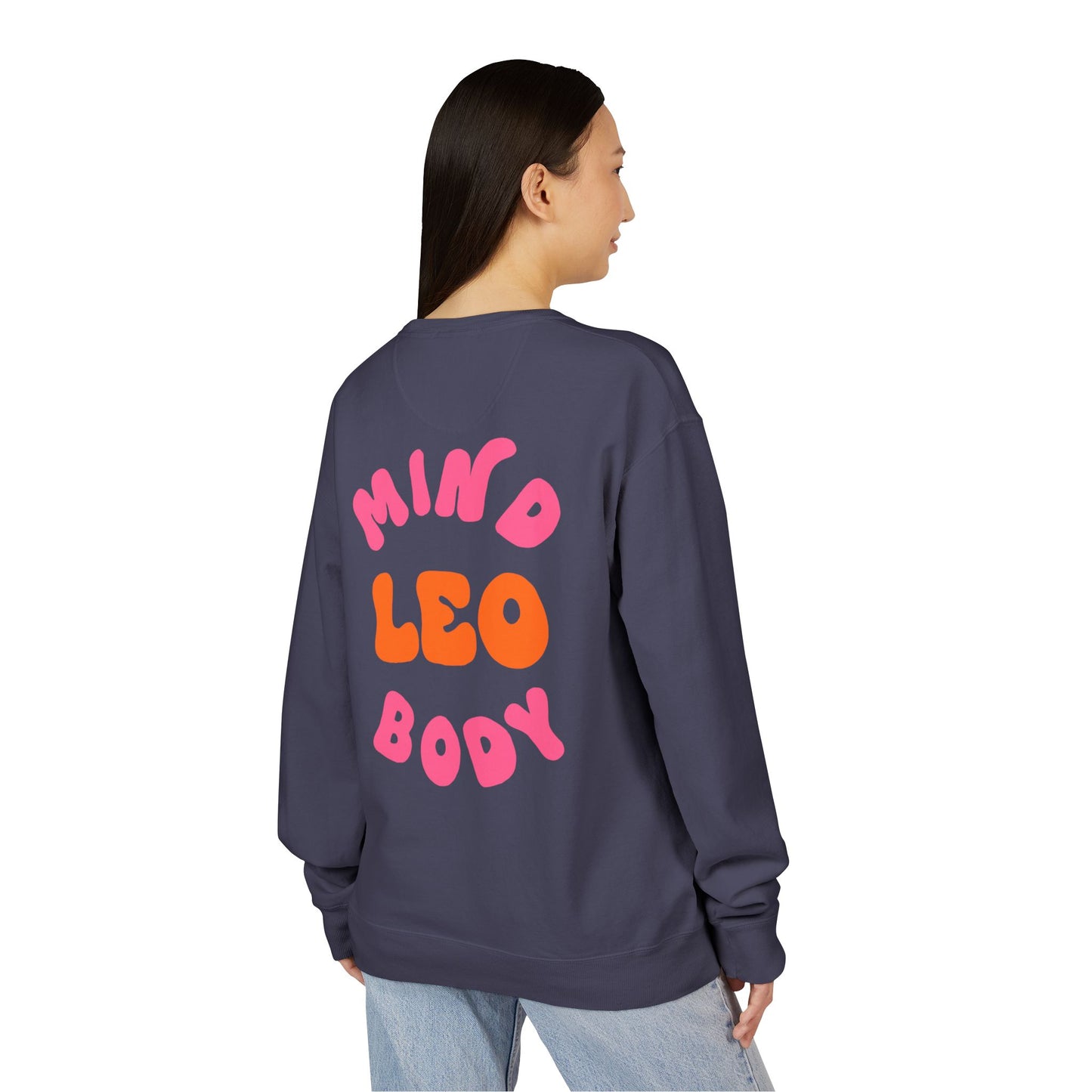 Healing Is Not Linear Crewneck - Orange and Pink Writing