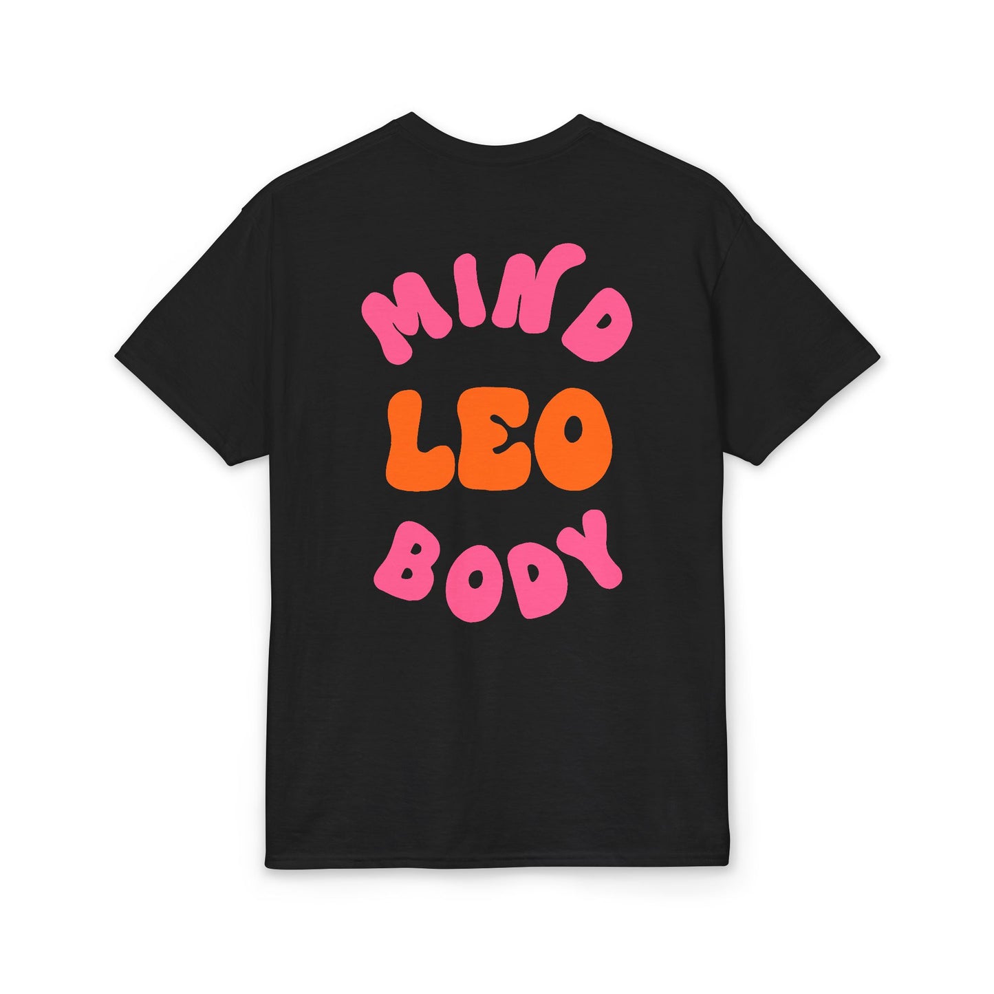 Leo Mind and Body T-Shirt - Pink and Orange