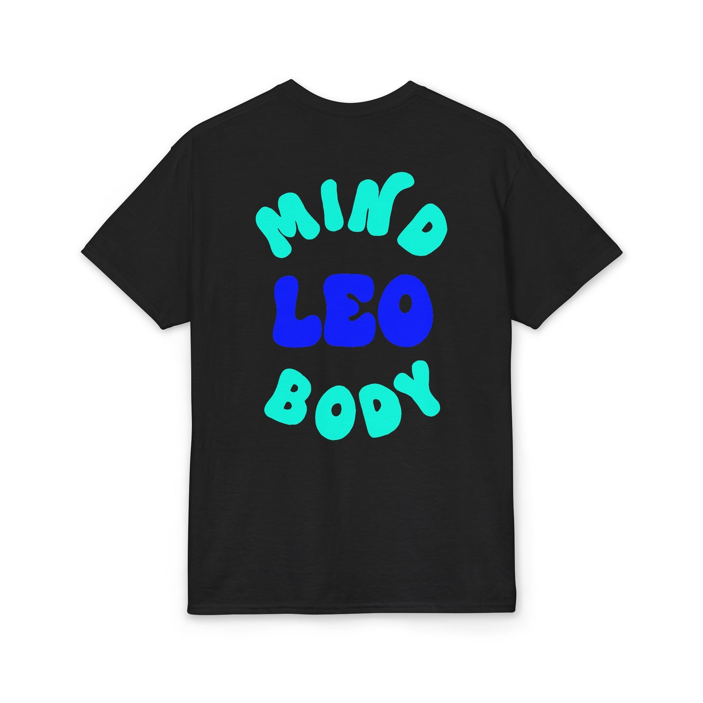 Leo Mind and Body T-Shirt - Teal and Navy Blue