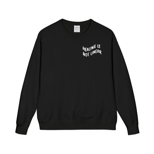 Healing Is Not Linear Crewneck - White