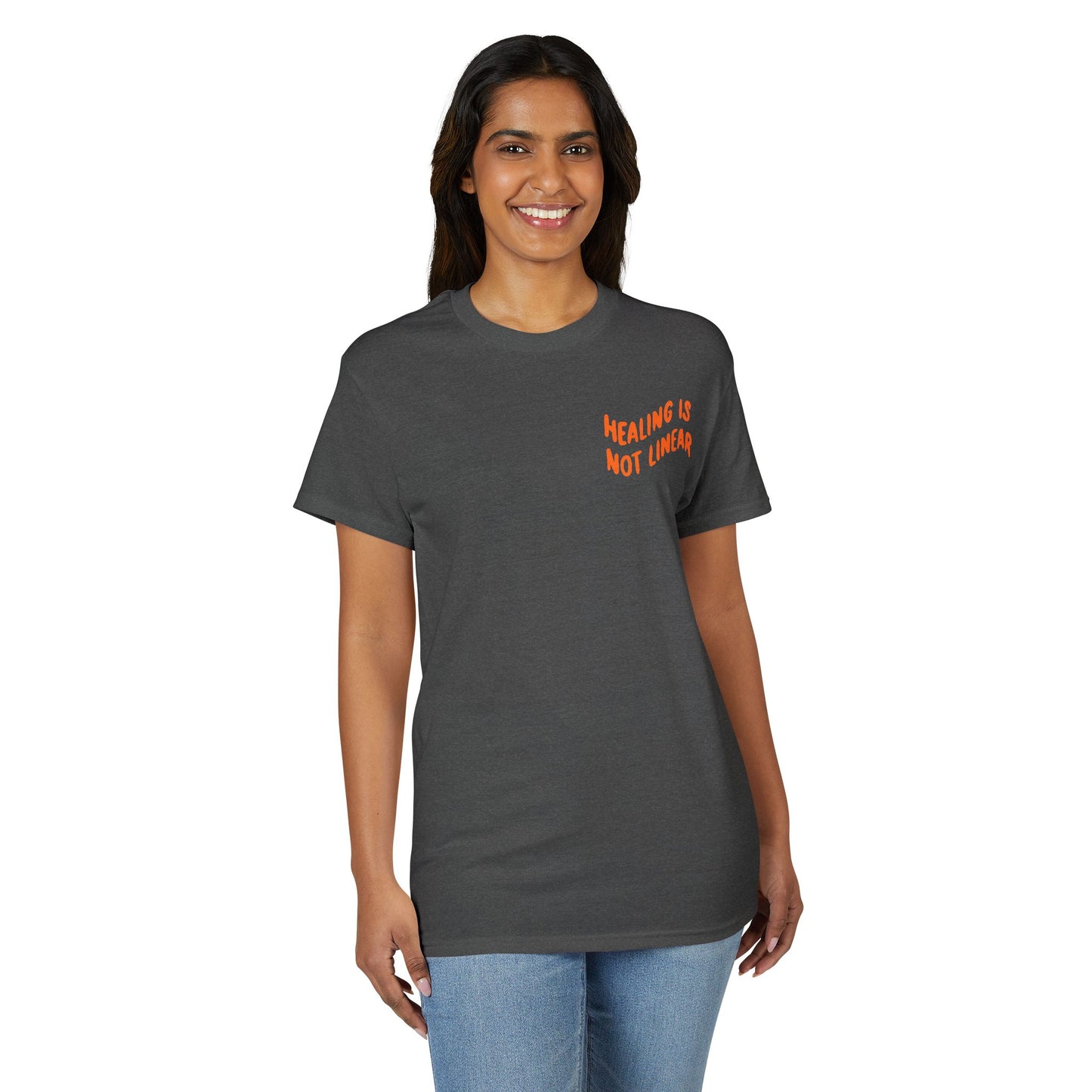 Leo Mind and Body T-Shirt - Pink and Orange