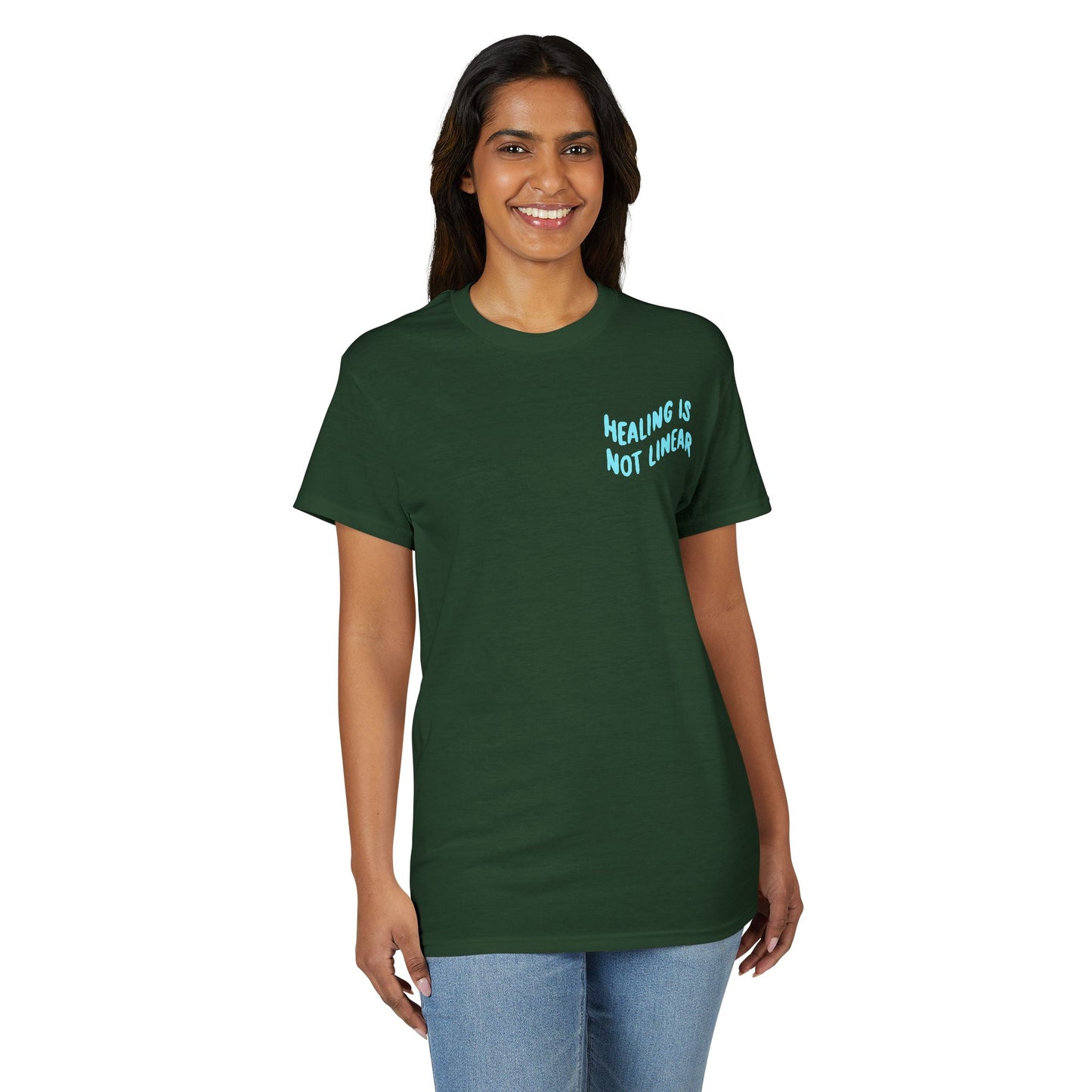 Leo Mind and Body T-Shirt - Teal and Lilac