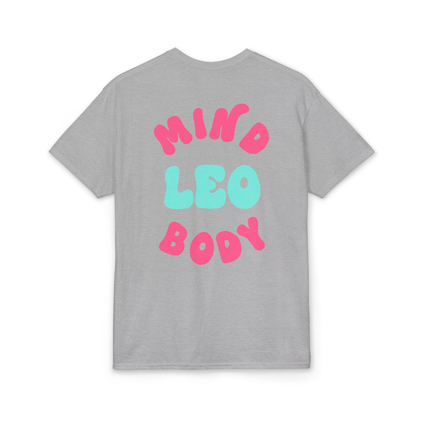 Leo Mind and Body T-Shirt - Teal and Lilac