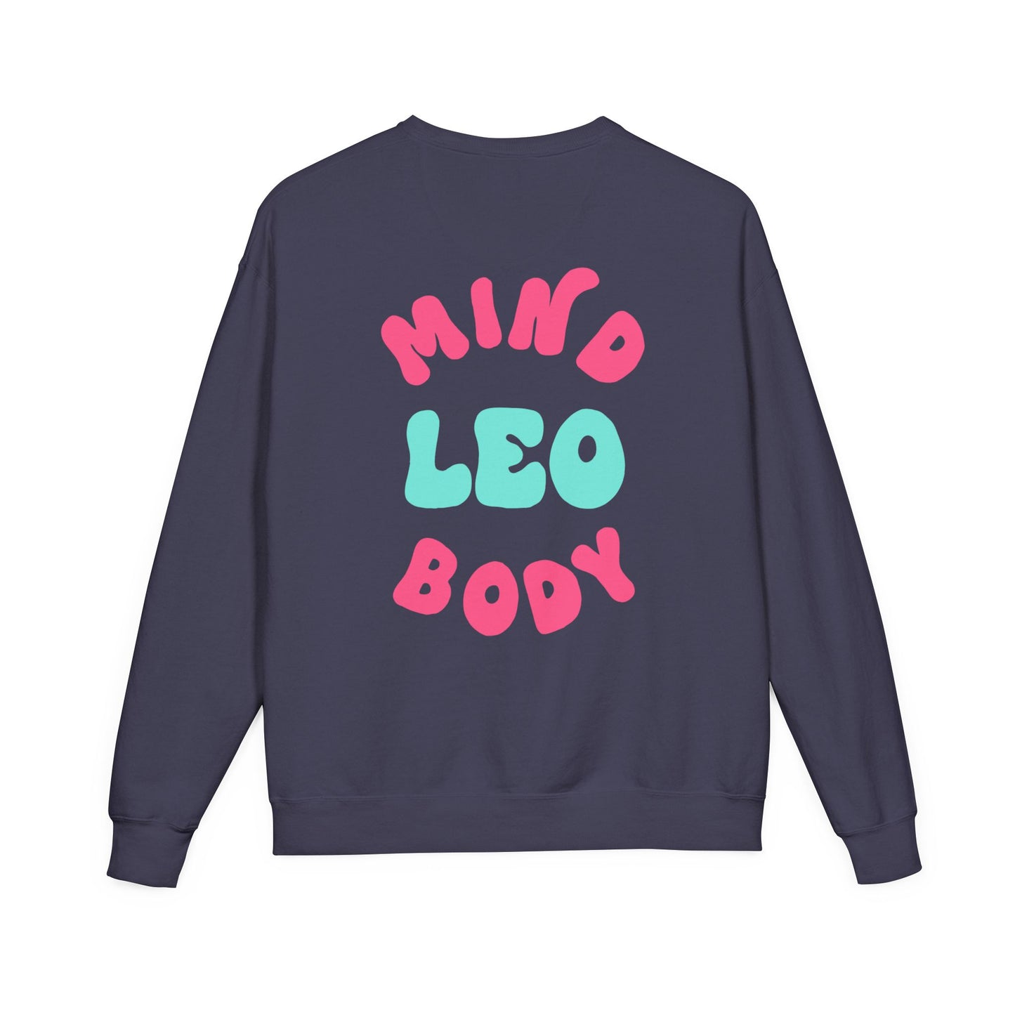 Healing Is Not Linear Crewneck - Teal and Pink Writing