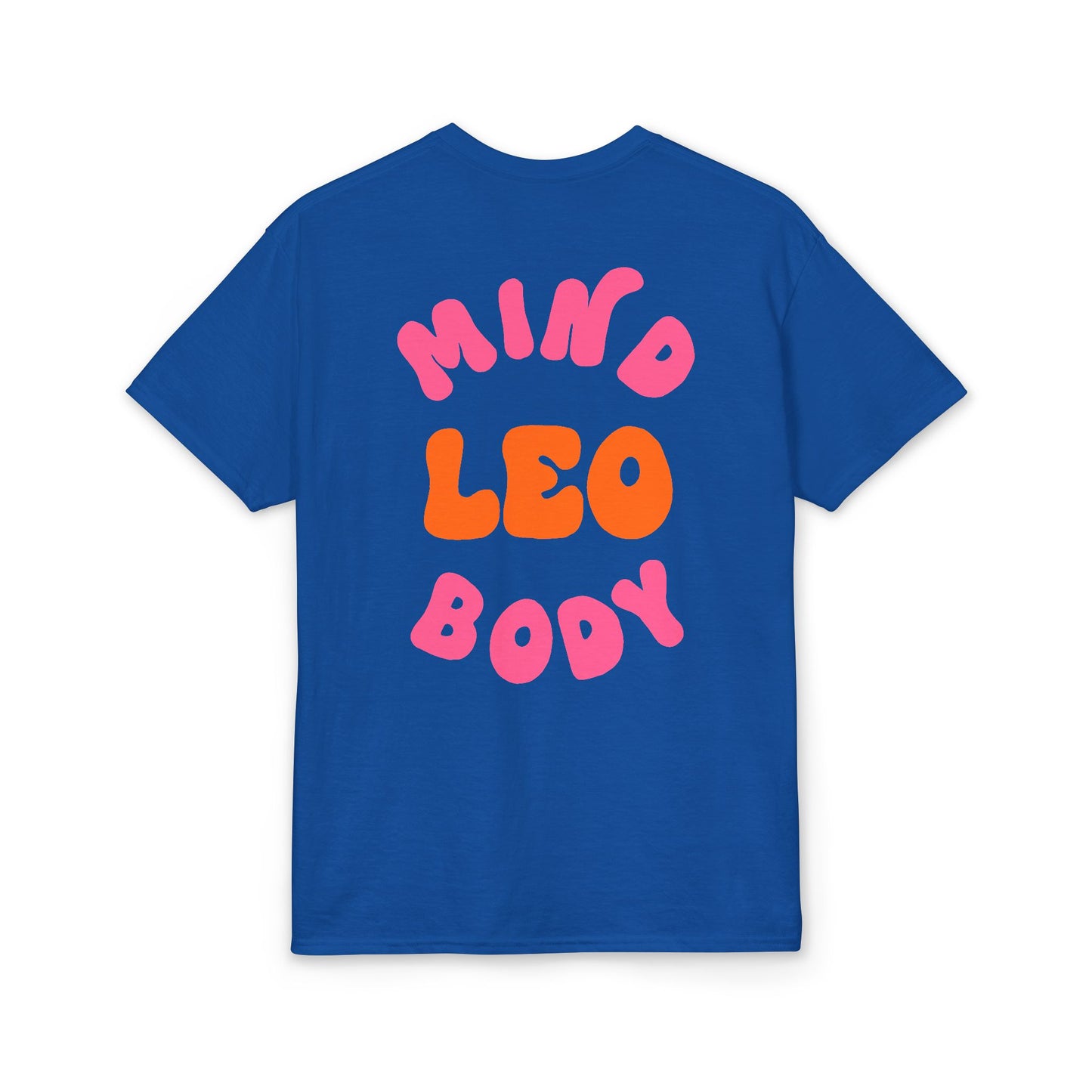 Leo Mind and Body T-Shirt - Pink and Orange