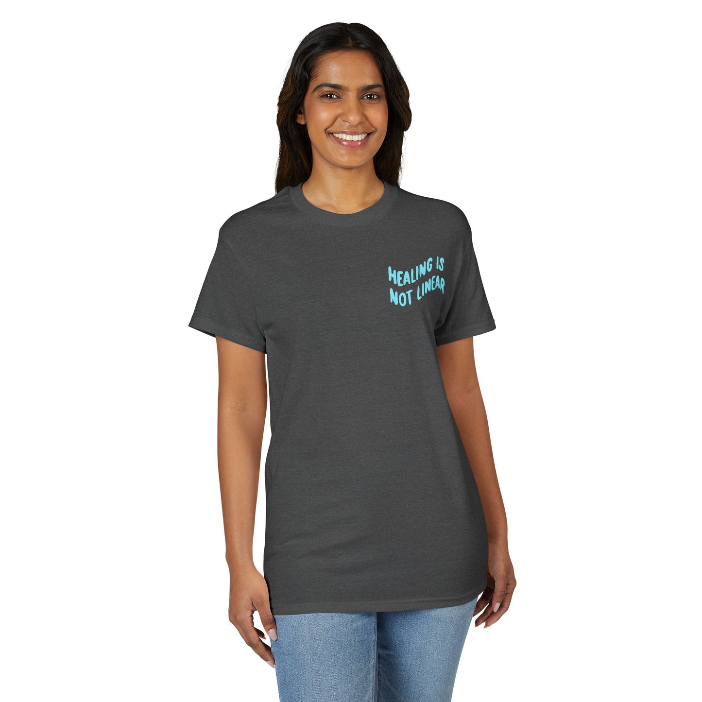 Leo Mind and Body T-Shirt - Teal and Lilac