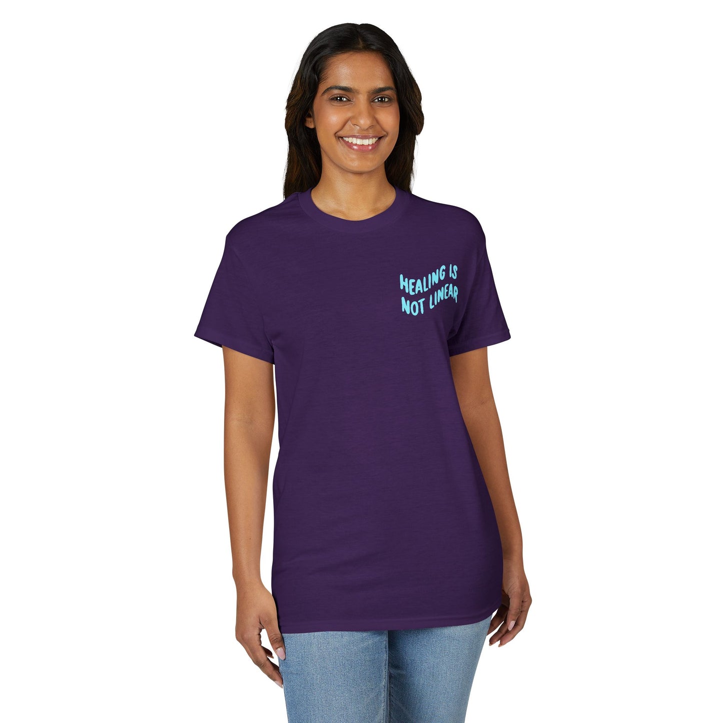 Leo Mind and Body T-Shirt - Teal and Lilac