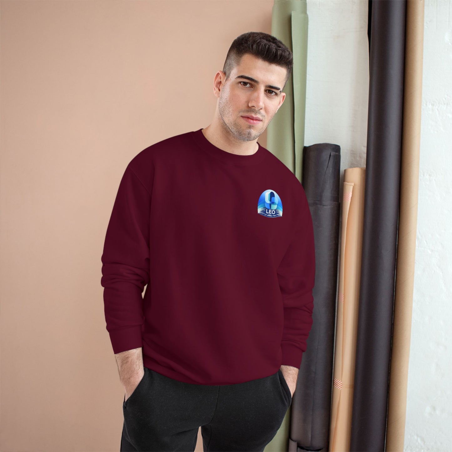 Leo Globe Premium Crewneck Sweatshirt