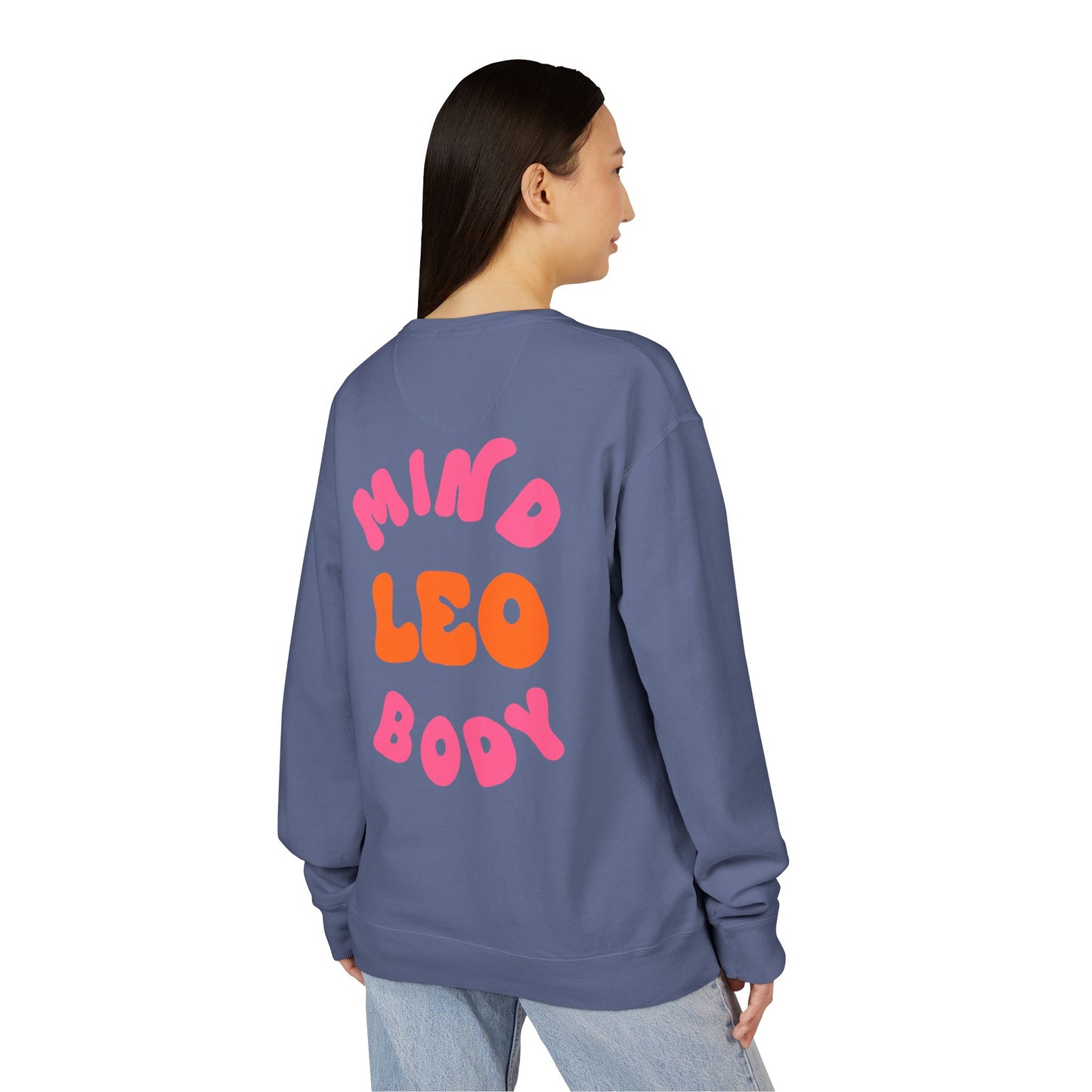 Healing Is Not Linear Crewneck - Orange and Pink Writing