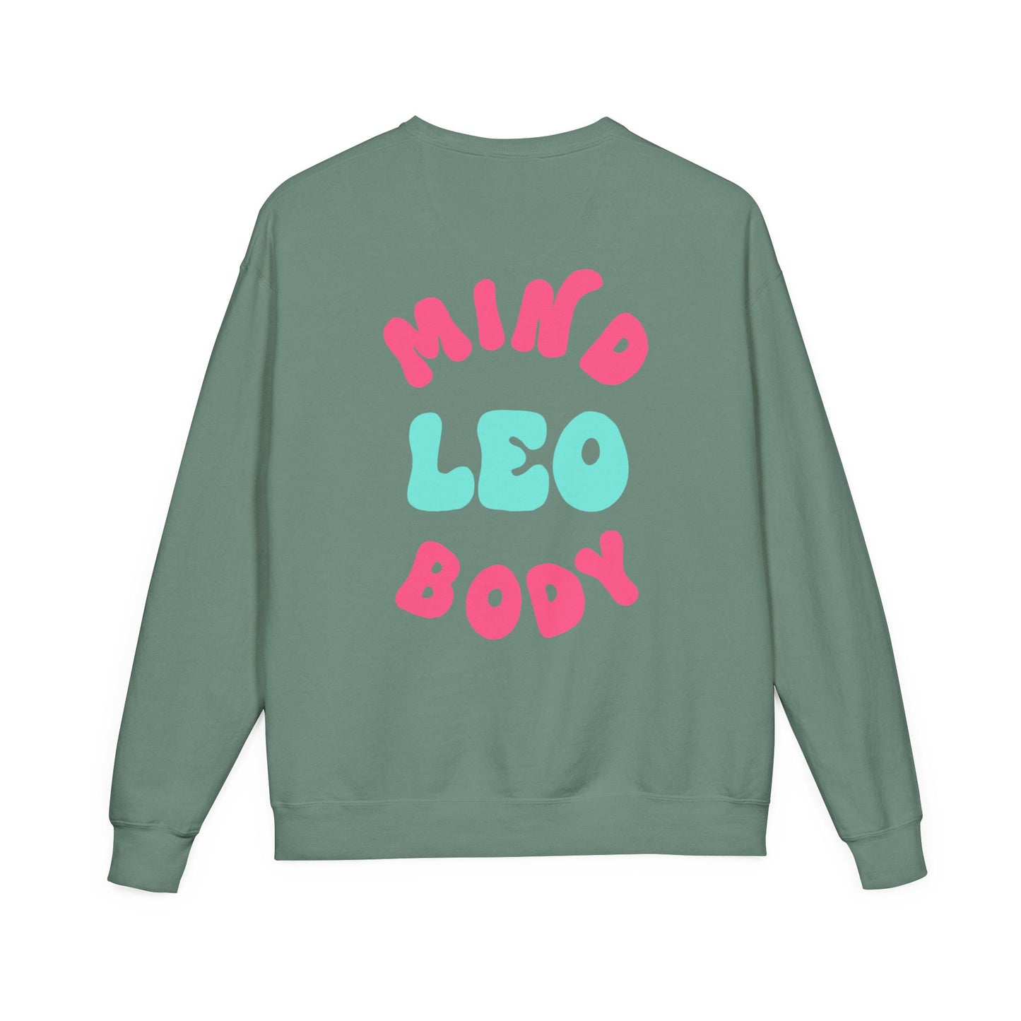 Healing Is Not Linear Crewneck - Teal and Pink Writing