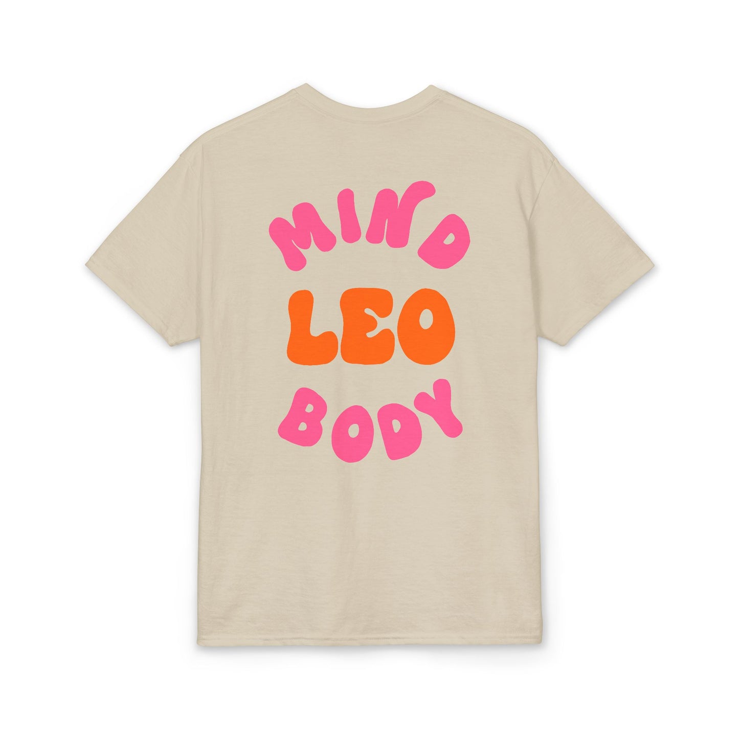 Leo Mind and Body T-Shirt - Pink and Orange