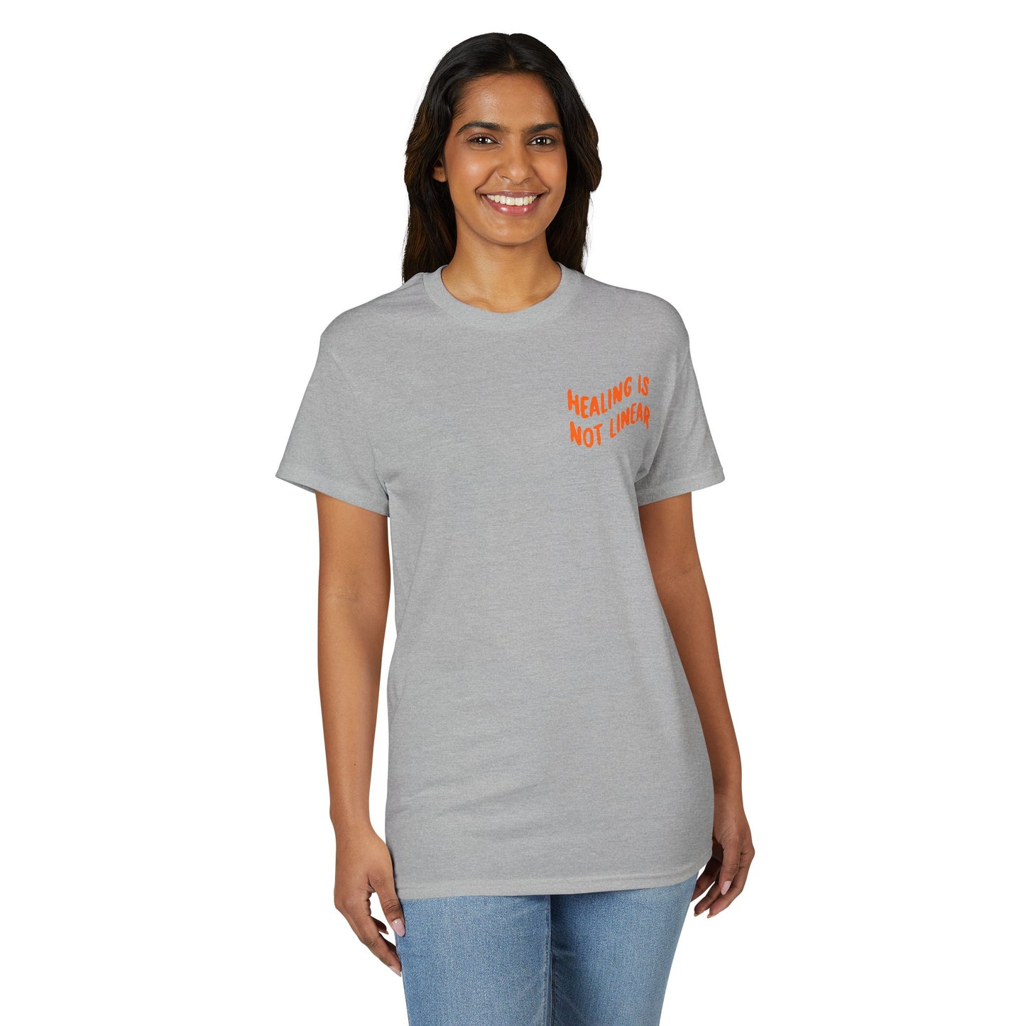Leo Mind and Body T-Shirt - Pink and Orange