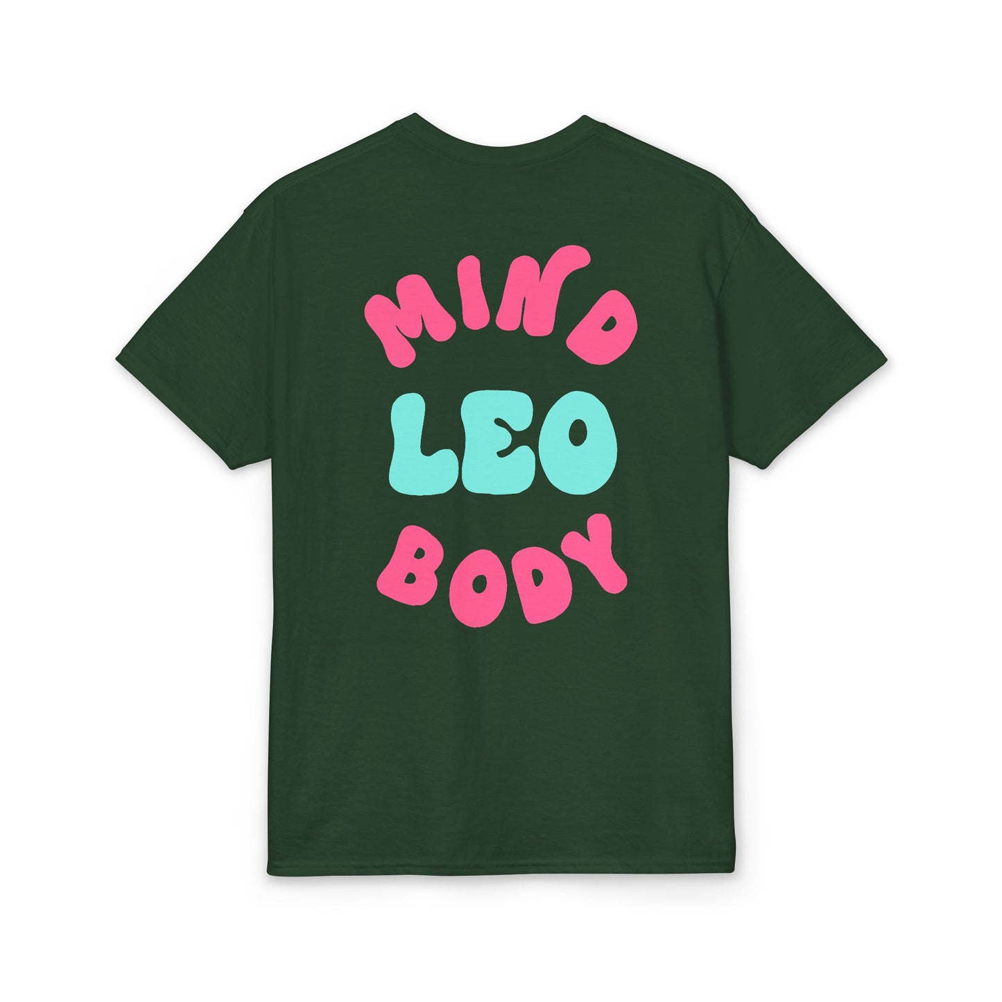 Leo Mind and Body T-Shirt - Teal and Lilac