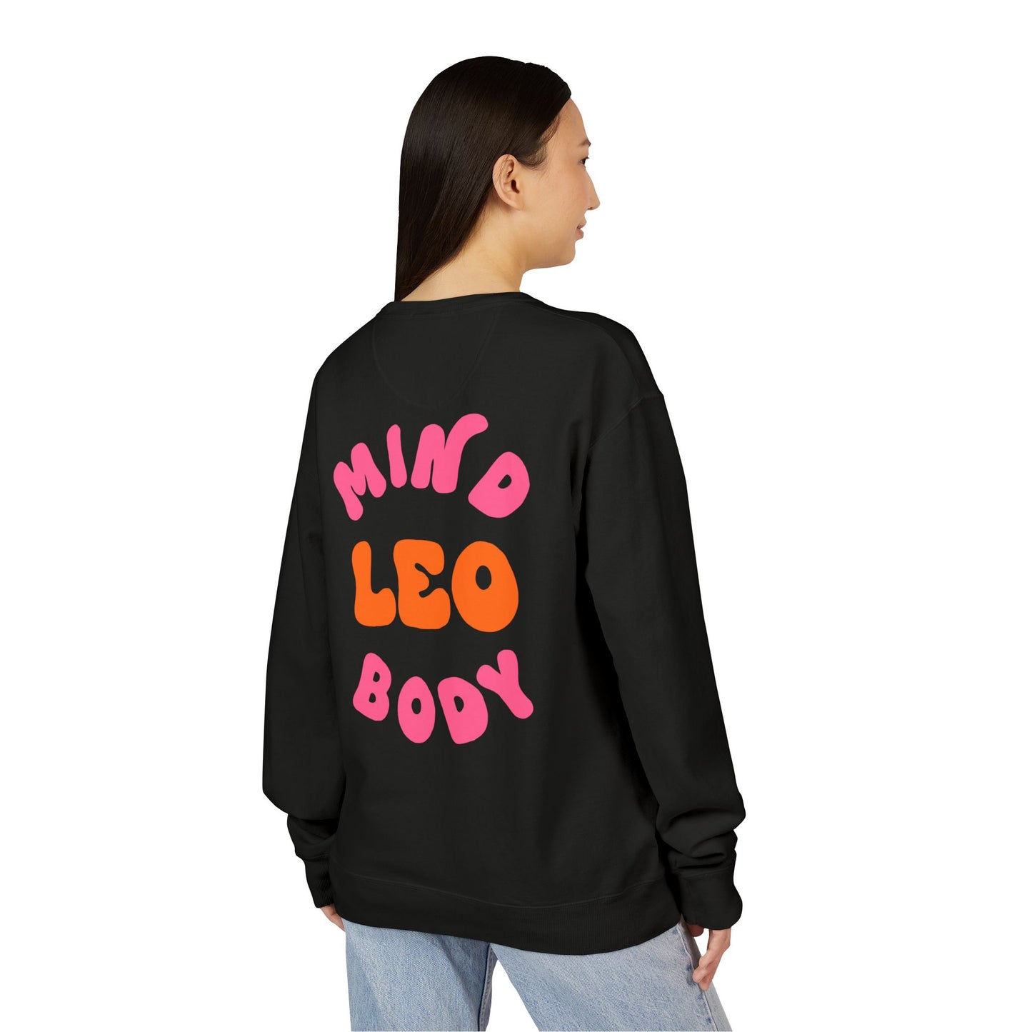 Healing Is Not Linear Crewneck - Orange and Pink Writing