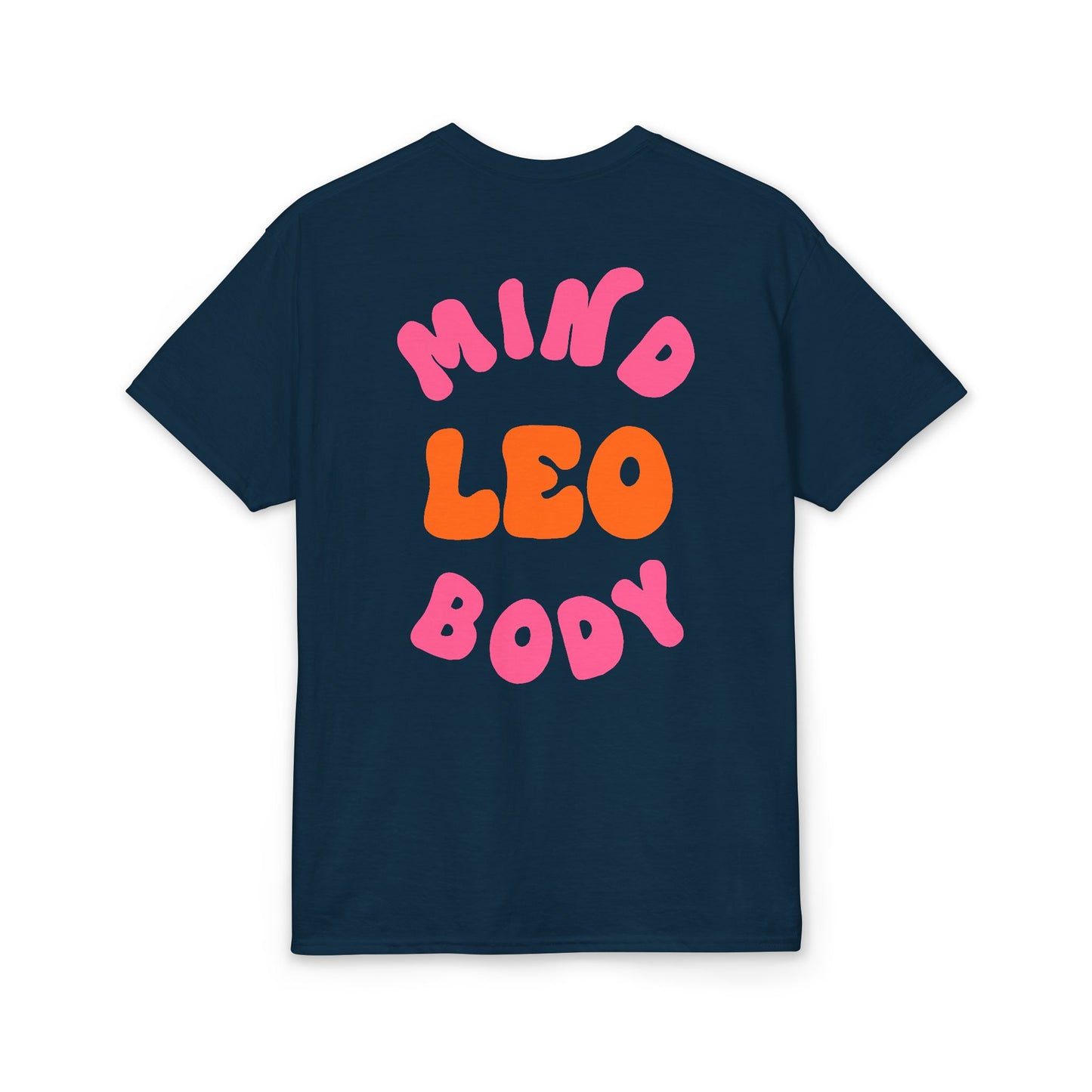 Leo Mind and Body T-Shirt - Pink and Orange