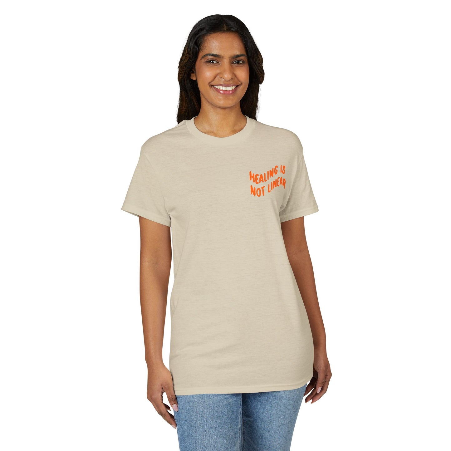 Leo Mind and Body T-Shirt - Pink and Orange