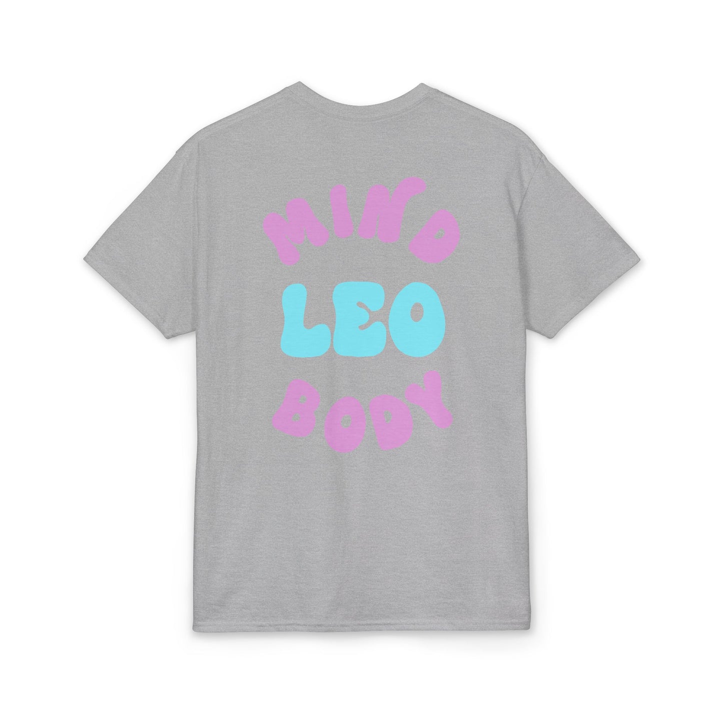 Leo Mind and Body T-Shirt - Teal and Lilac