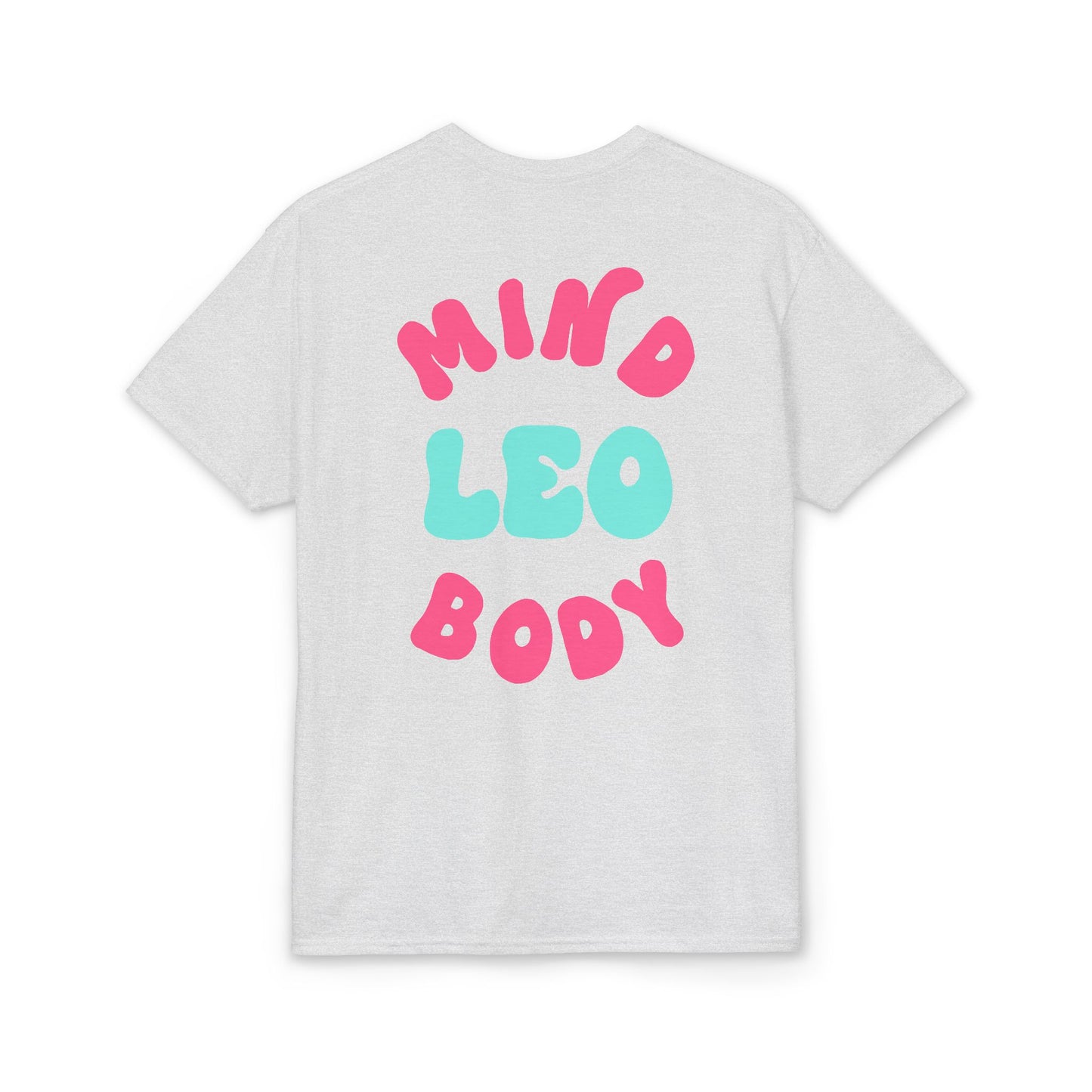 Leo Mind and Body T-Shirt - Teal and Lilac