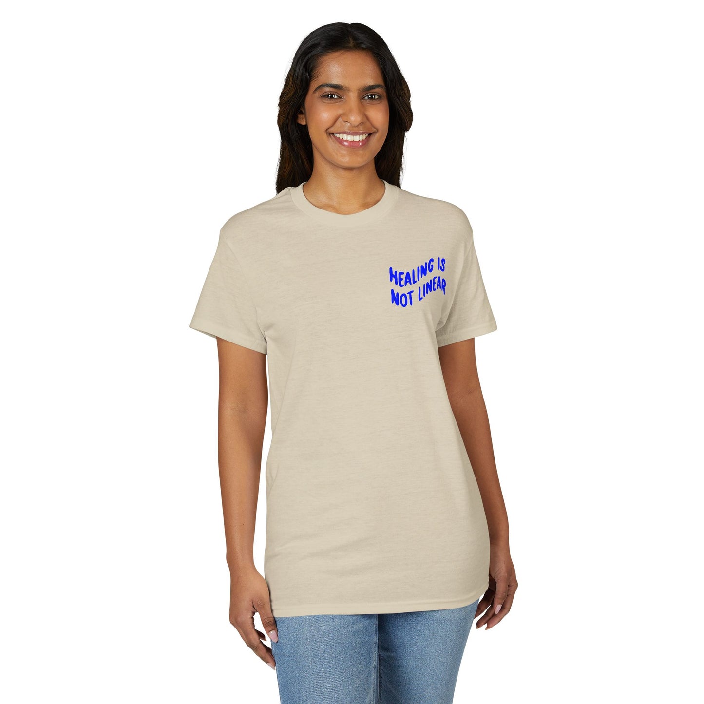 Leo Mind and Body T-Shirt - Teal and Navy Blue
