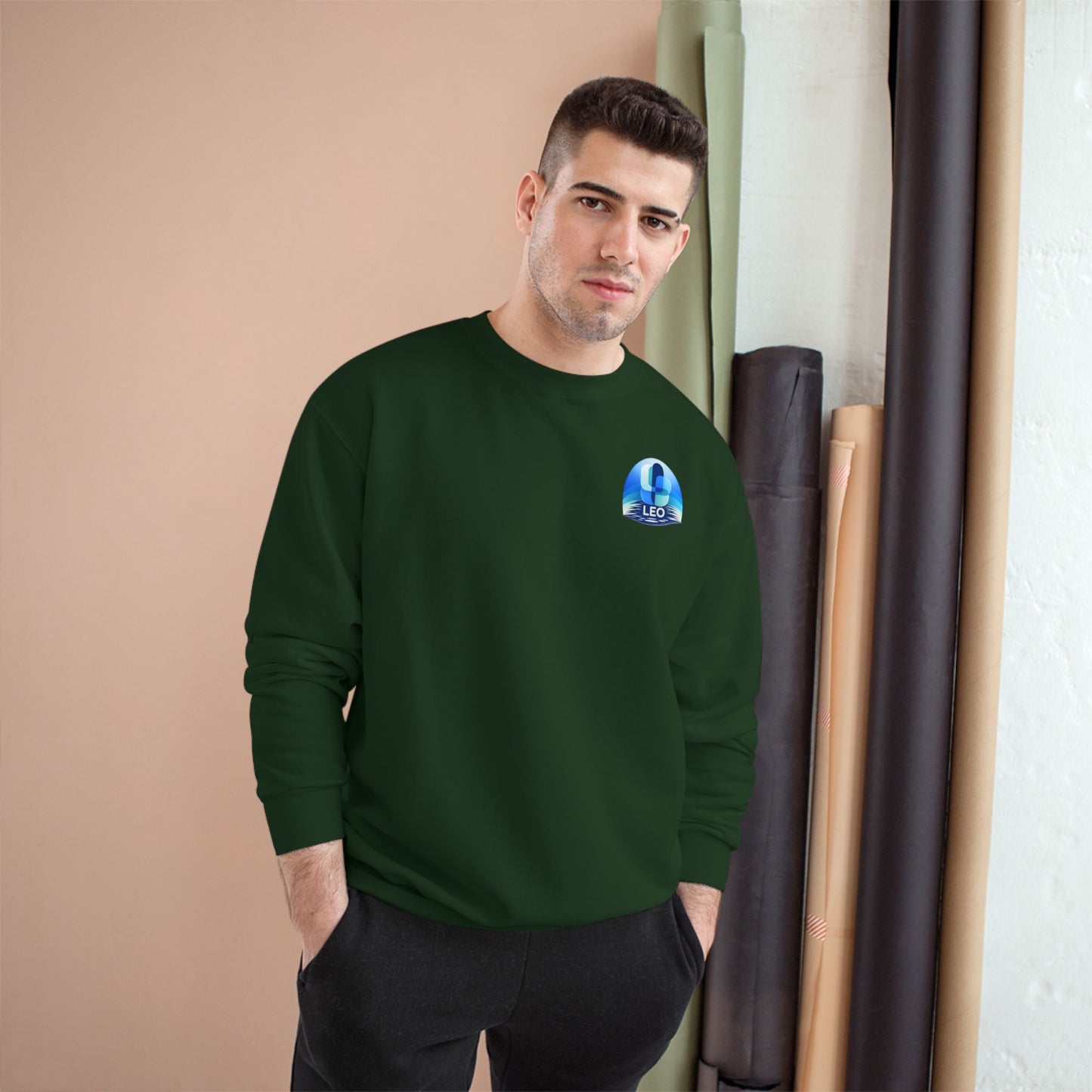 Leo Globe Premium Crewneck Sweatshirt