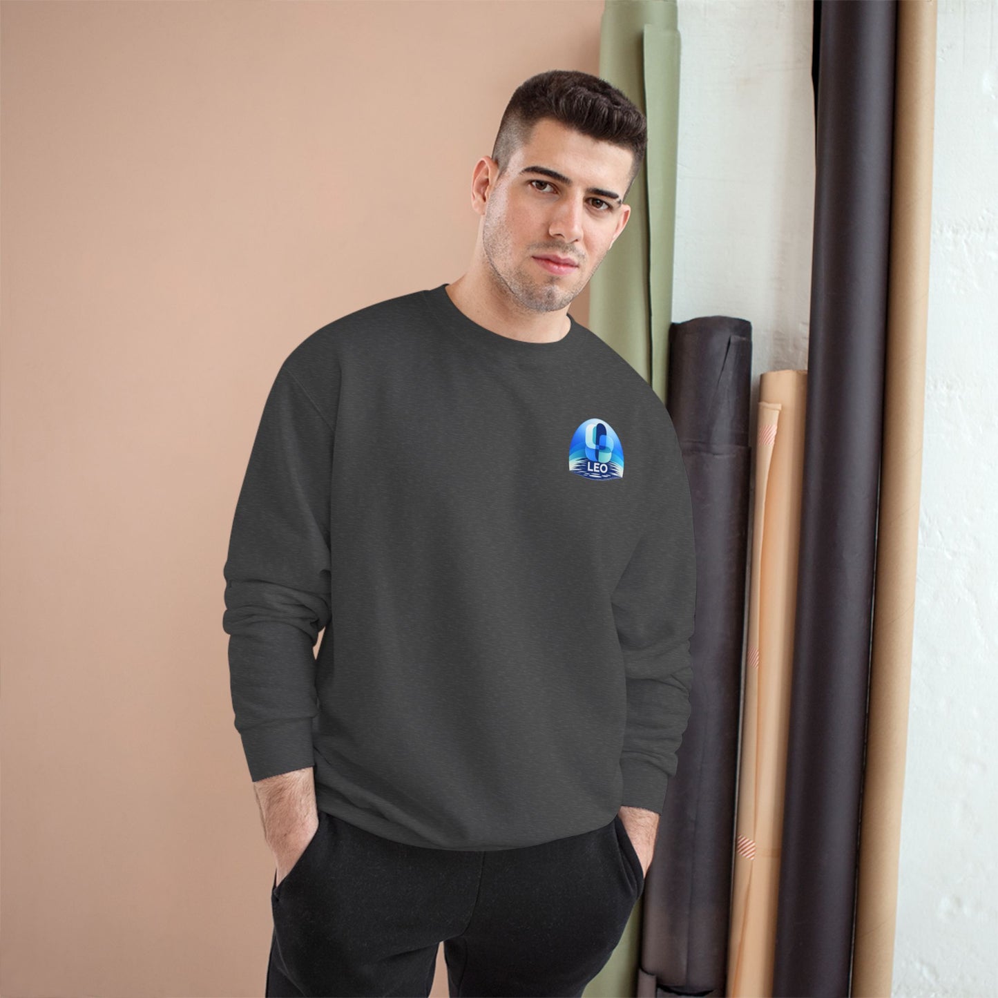 Leo Globe Premium Crewneck Sweatshirt
