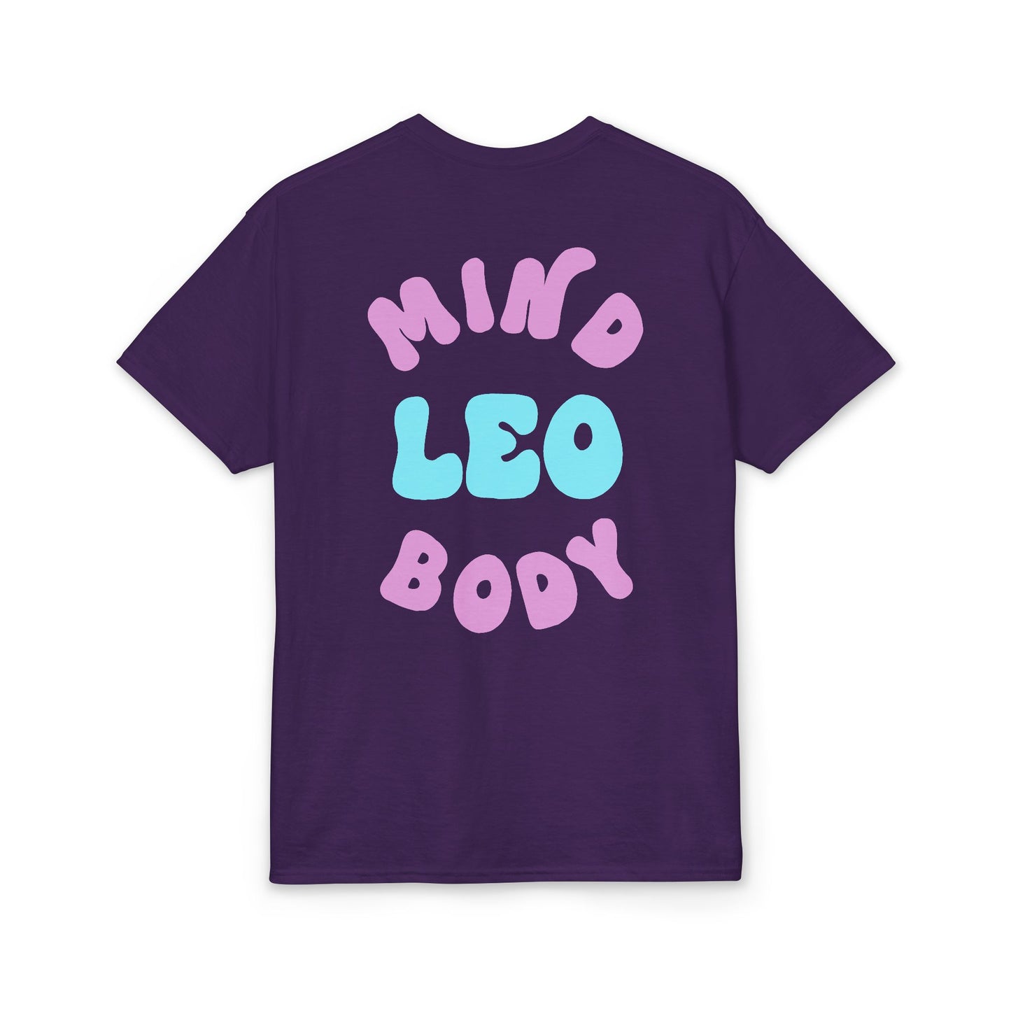 Leo Mind and Body T-Shirt - Teal and Lilac