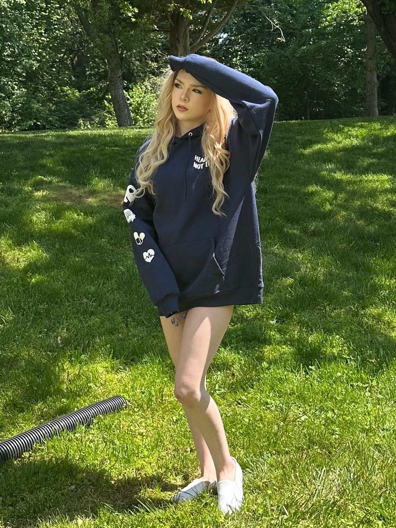 Leo Puff Print Hoodie