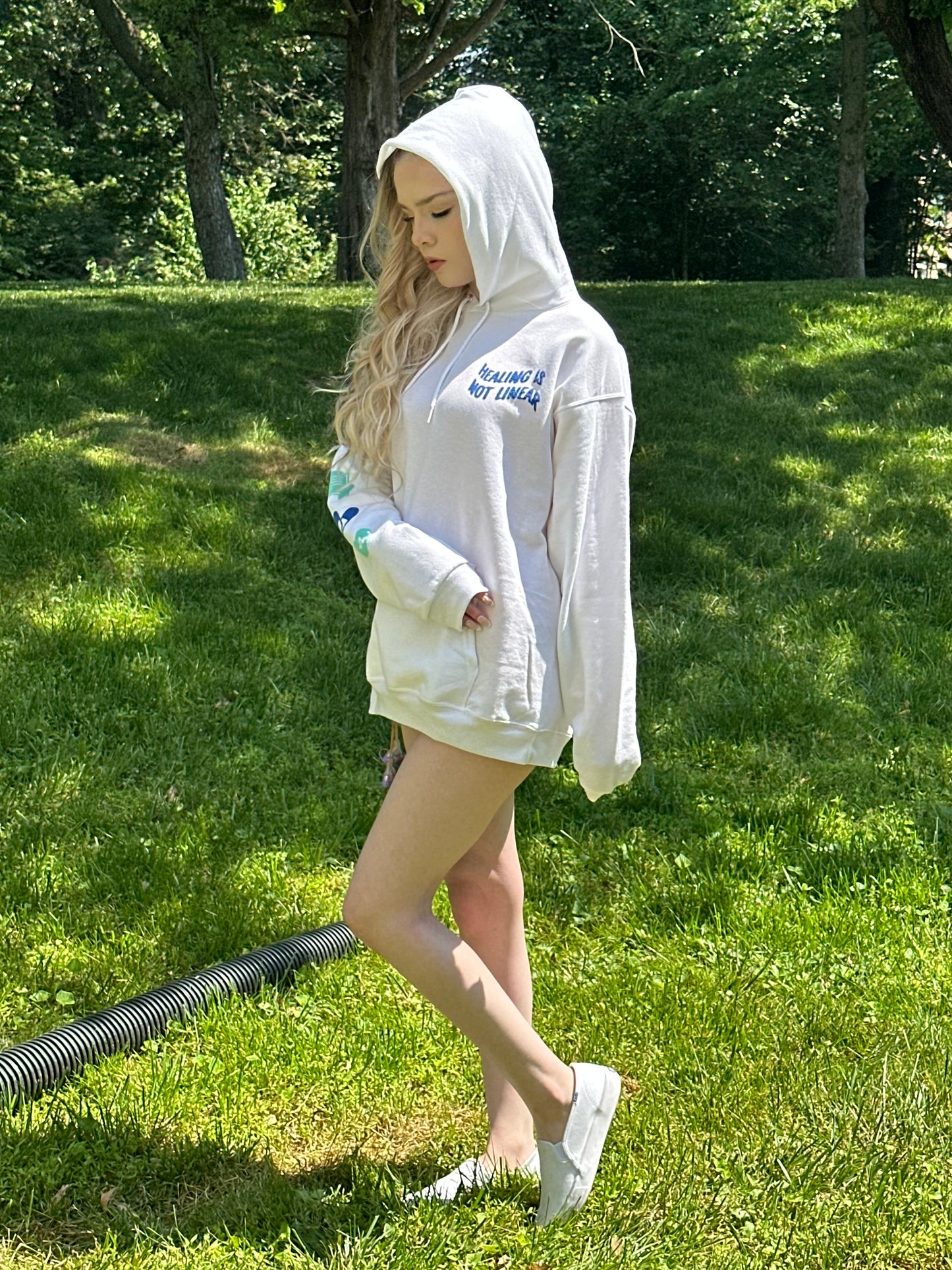 Leo Puff Print Hoodie