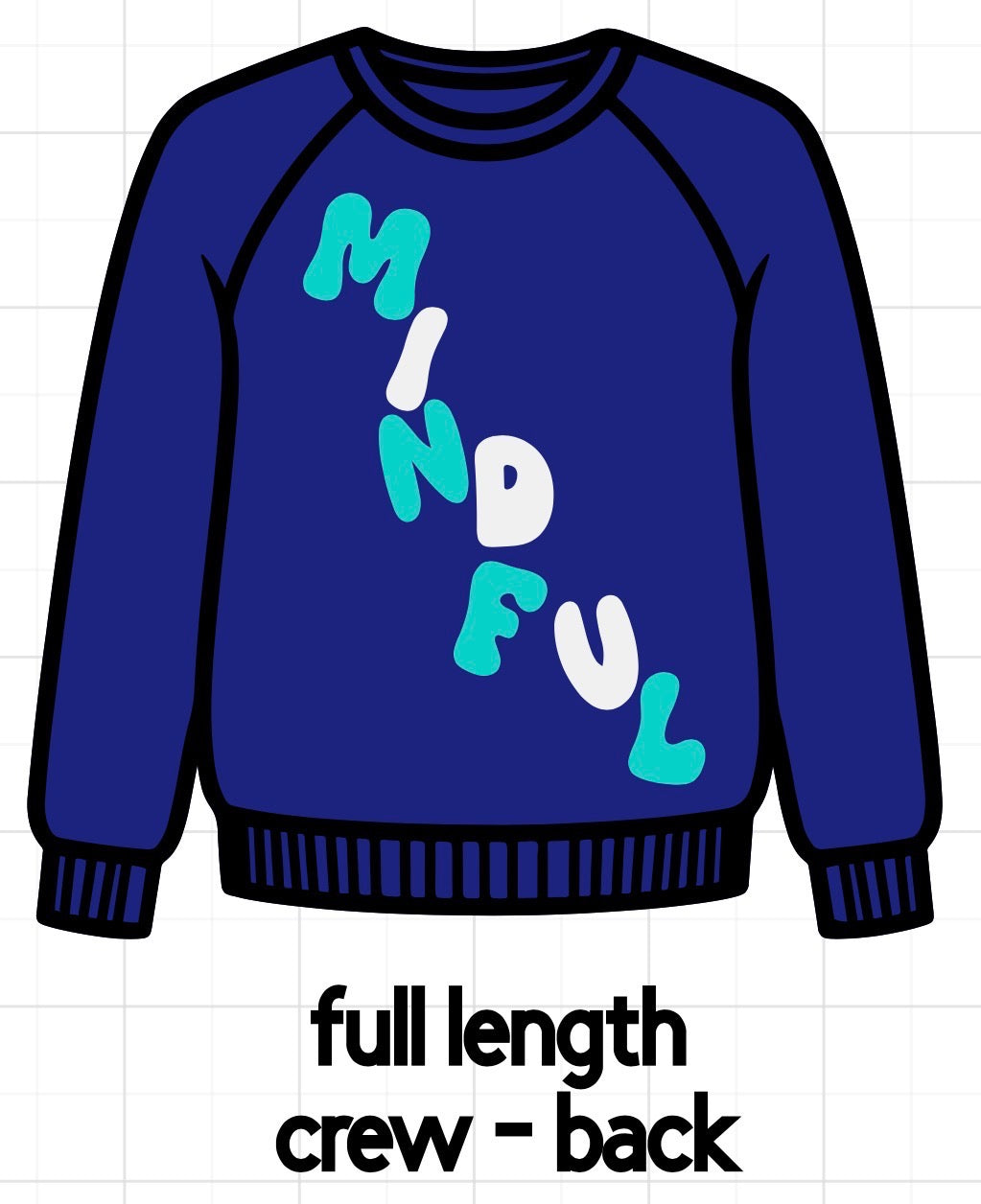 Mindful Navy Blue Crewneck