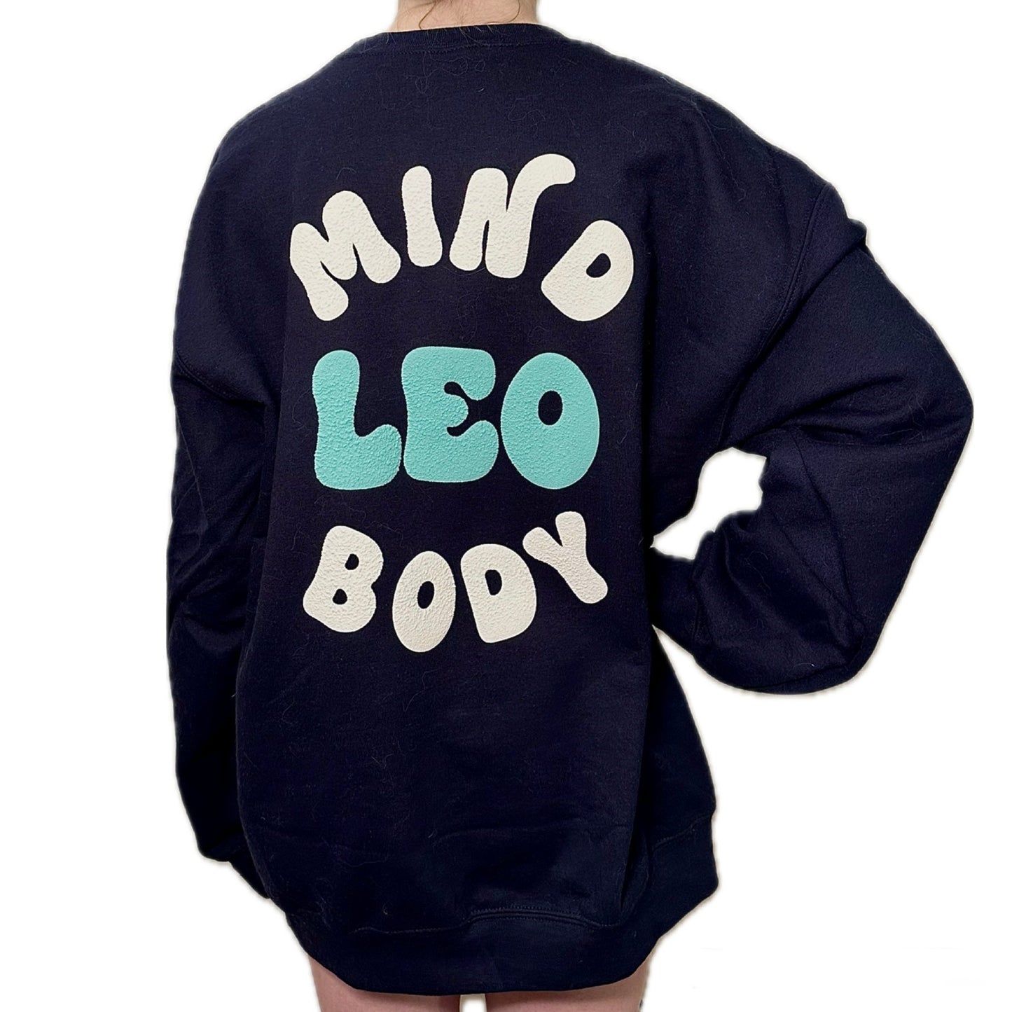 Leo Puff Print Crewneck
