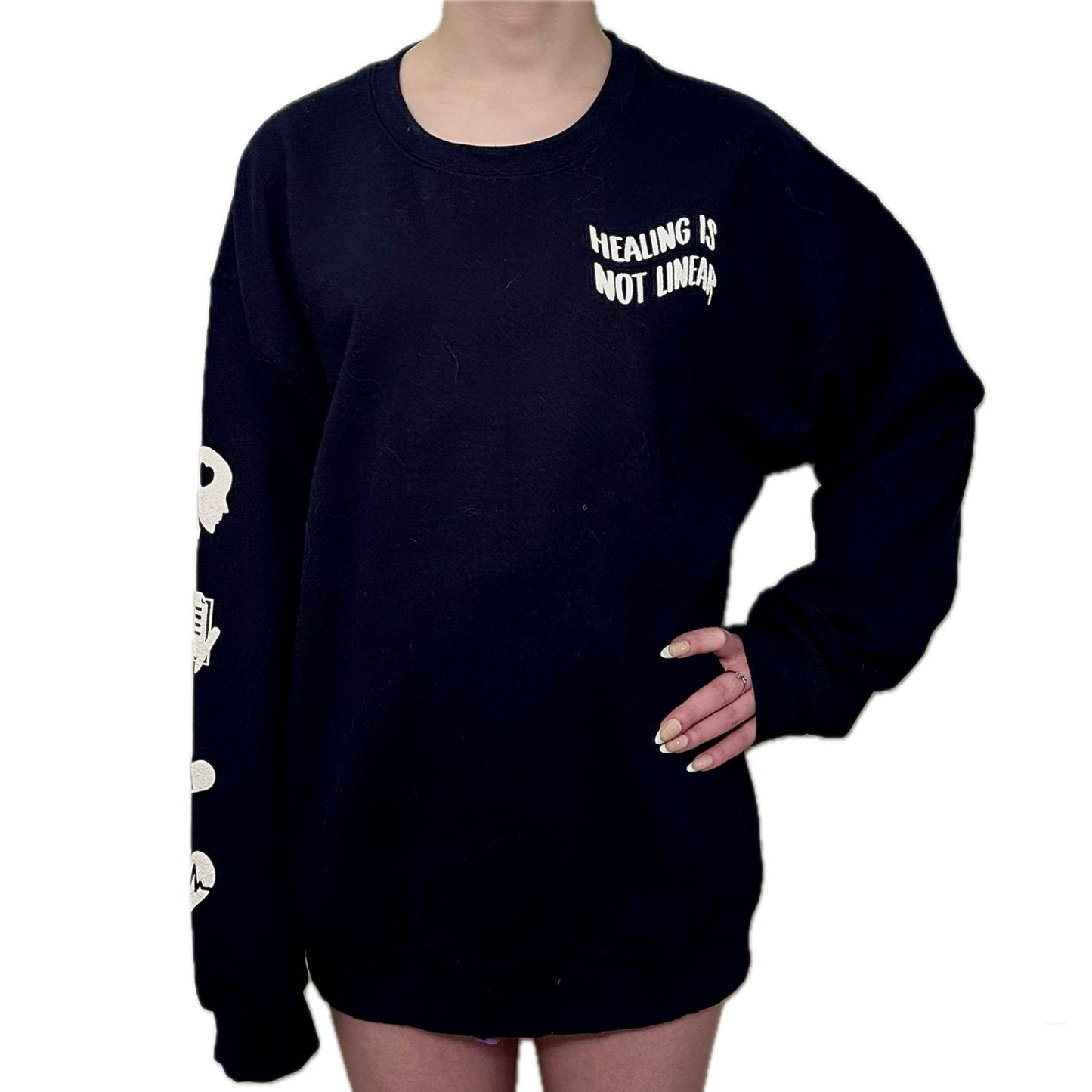 Leo Puff Print Crewneck