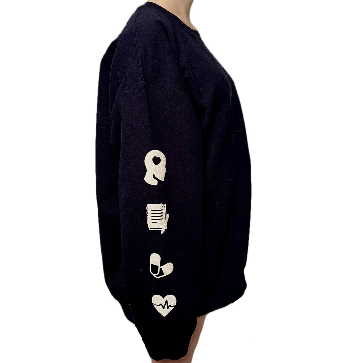 Leo Puff Print Crewneck