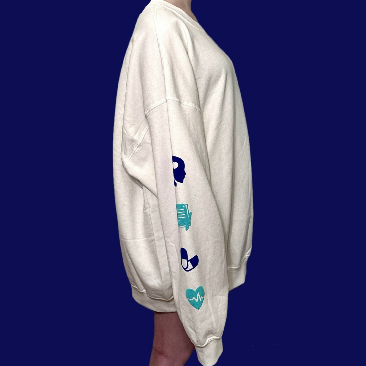 Leo Puff Print Crewneck