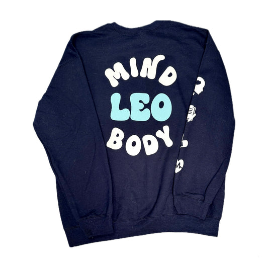 Leo Puff Print Crewneck