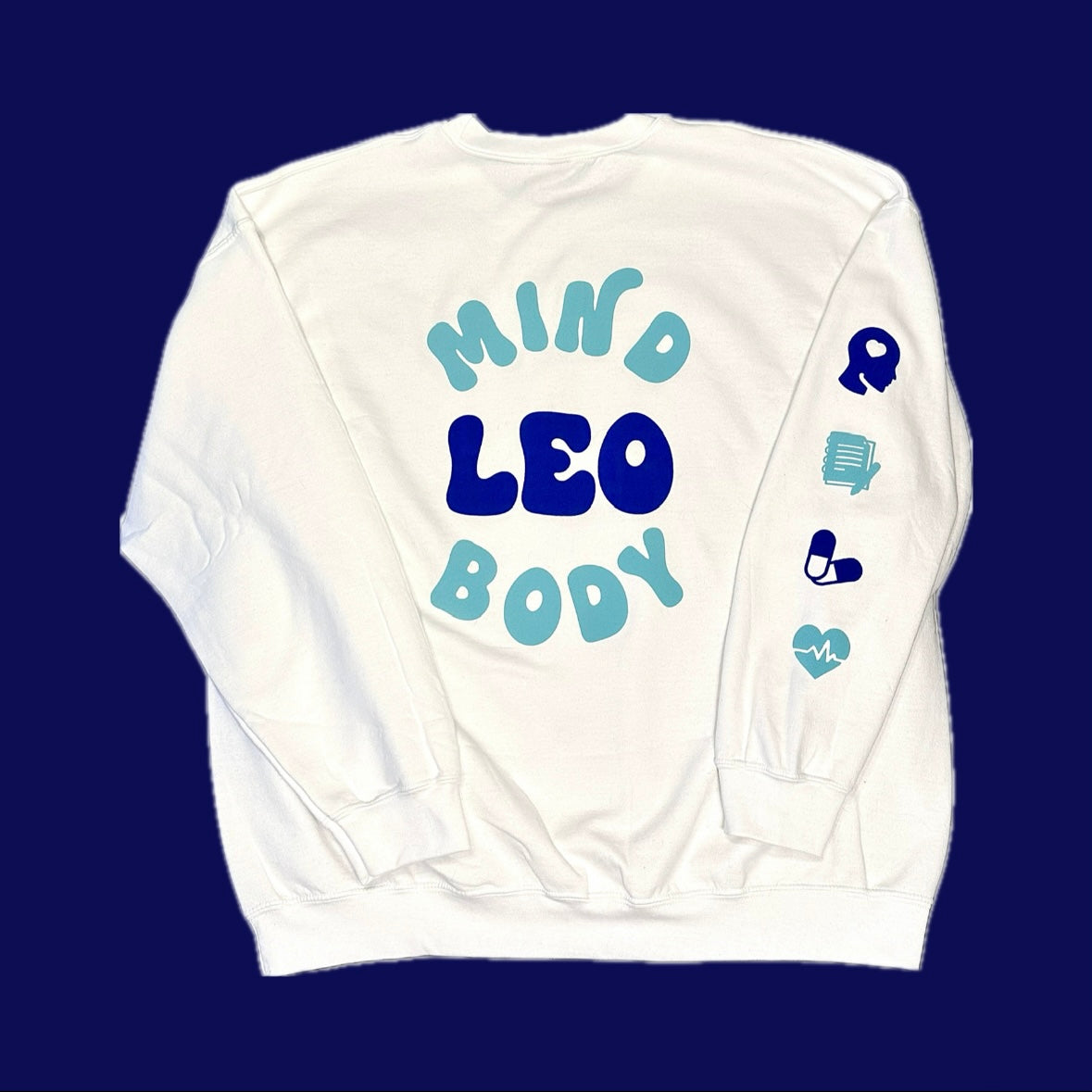 Leo Puff Print Crewneck